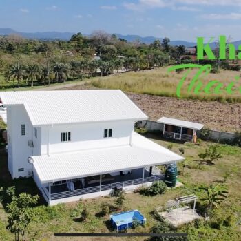 Beautiful modern family home in Khao Yai featuring spacious interiors, multiple bedrooms, and a peaceful natural setting. Perfect for families, holiday living, or investment near Khao Yai National Park.