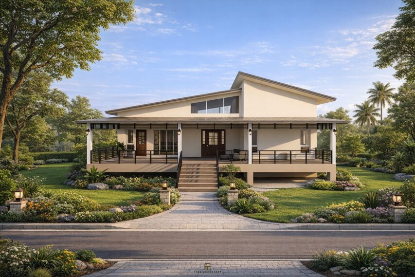 custom-designed-house-under-construction in Buriram